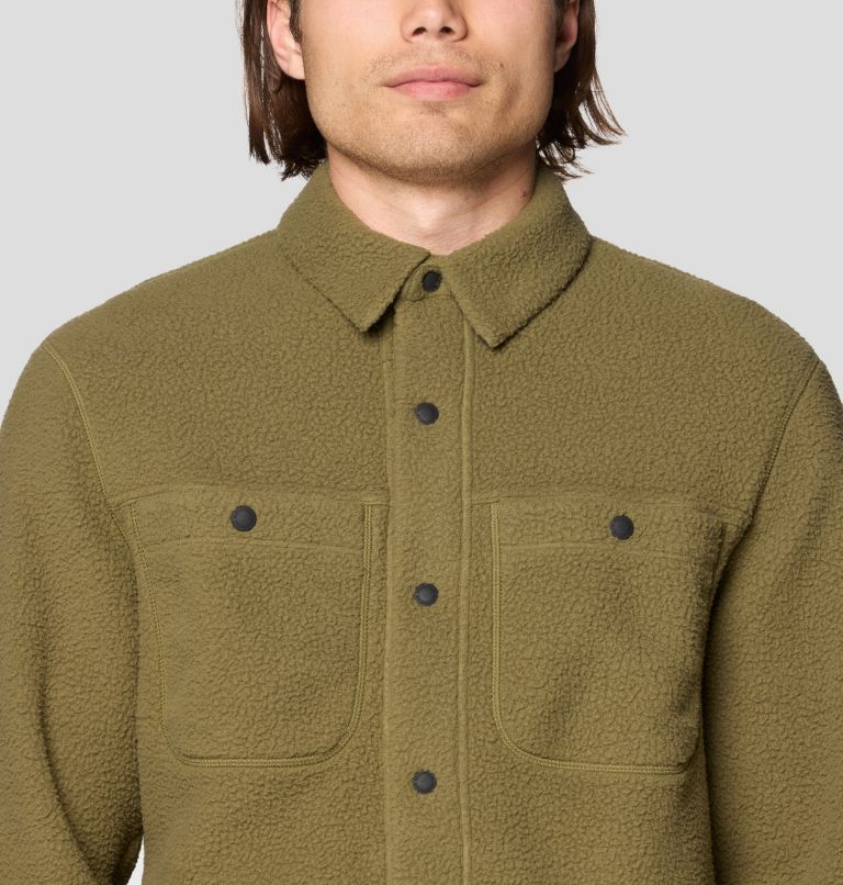 Men's HiCamp Shacket, Color: Combat Green, image 5