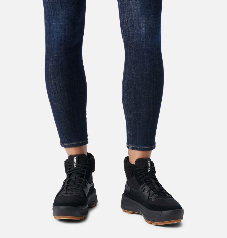 Thumbnail: Women's ONA 503 Mid Cozy Sneaker Boot, Color: Black, Black, image 8