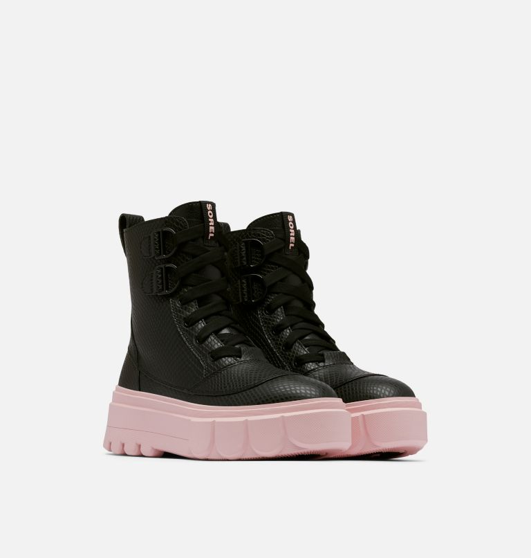 CARIBOU X Women's Lace Boot, Color: Black, Vintage Pink, image 2