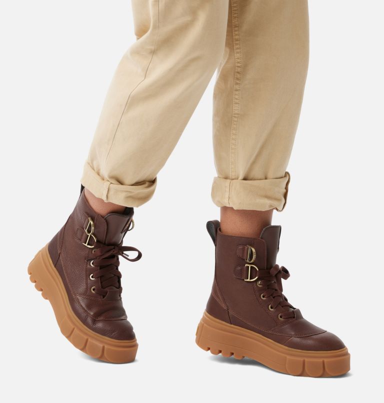 Thumbnail: Women's Caribou X Boot Lace Waterproof Boot, Color: Tobacco, Gum, image 7