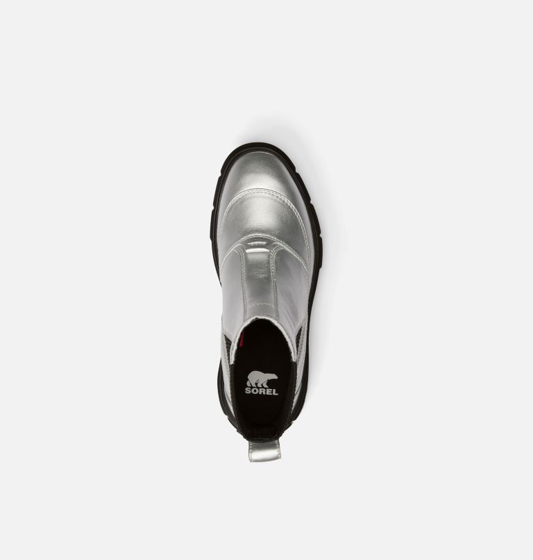 CARIBOU X Women's Chelsea Waterproof Boot, Color: Pure Silver, Black, image 5
