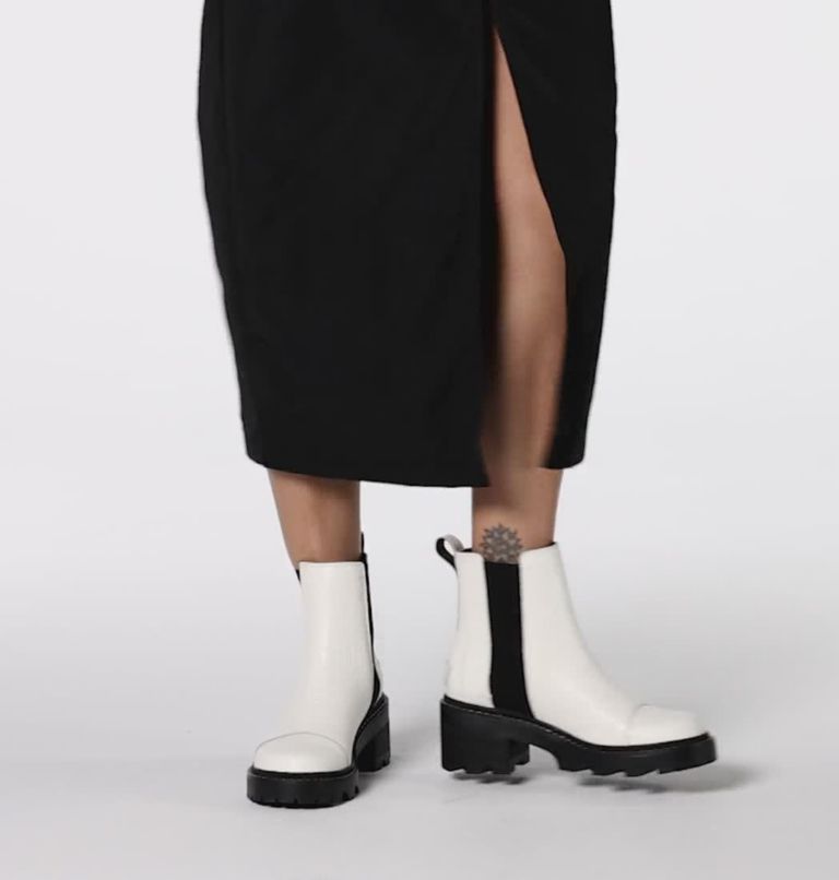 Women's Joan Now Chelsea Boot, Color: Sea Salt, Black