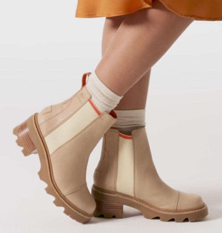 Women's Joan Now Chelsea Boot, Color: Honest Beige, Gum 2