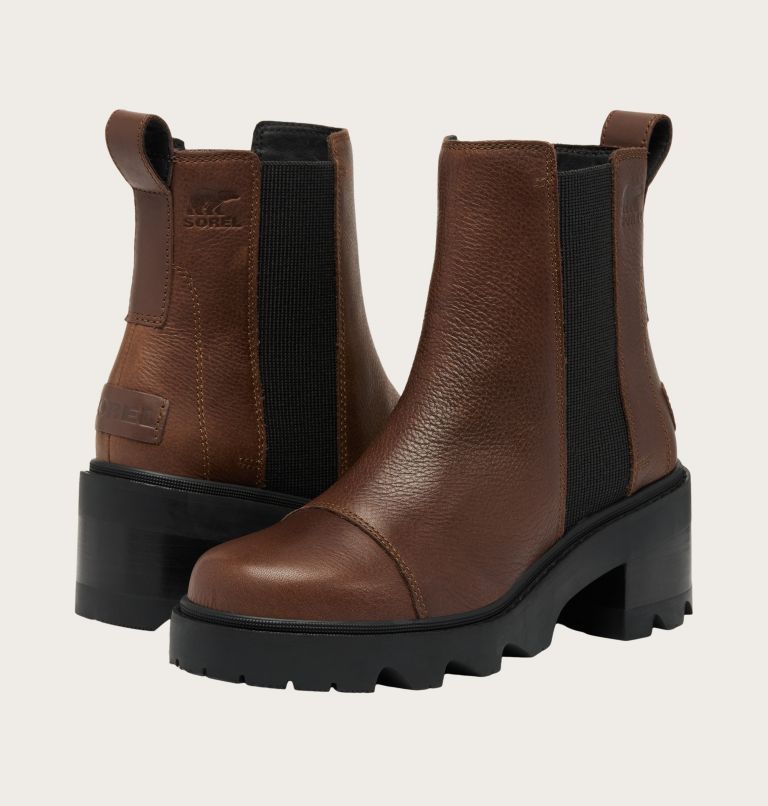 JOAN NOW Women's Chelsea Boot, Color: Tobacco, Black, image 8