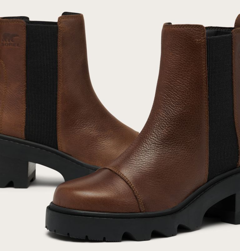JOAN NOW Women's Chelsea Boot, Color: Tobacco, Black, image 9