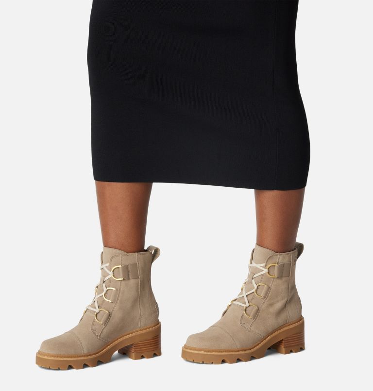 Thumbnail: Women's Joan Now Lace Boot, Color: Omega Taupe, Gum, image 7