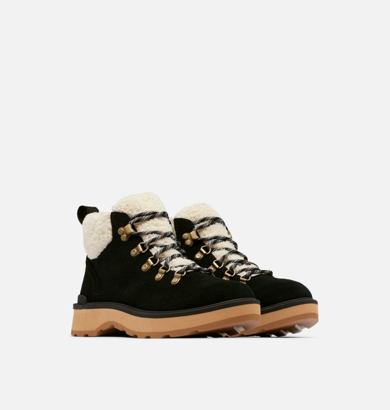 Thumbnail: Women's Hi-Line Hiker Cozy Boot, Color: Black, Tawny Buff, image 2