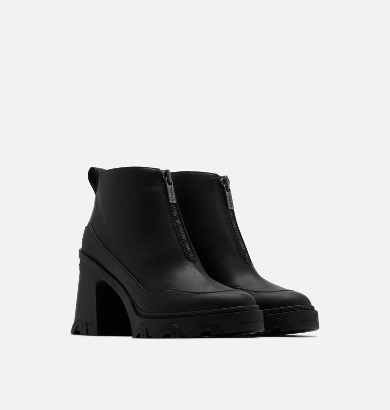 Zip black sale boots