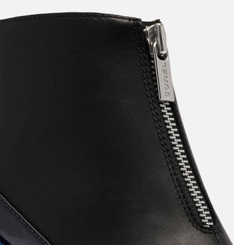 Women's Brex Heel Zip Boot, Color: Black, Cobalt Blue, image 8