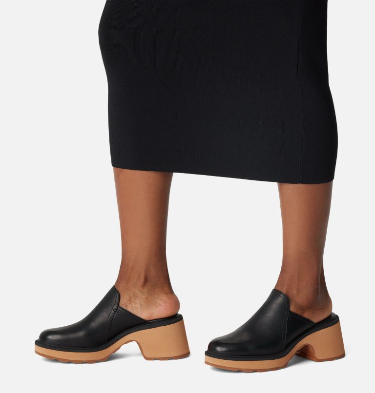 Thumbnail: Women's Hi-Line Heel Mule, Color: Black, Tawny Buff, image 7