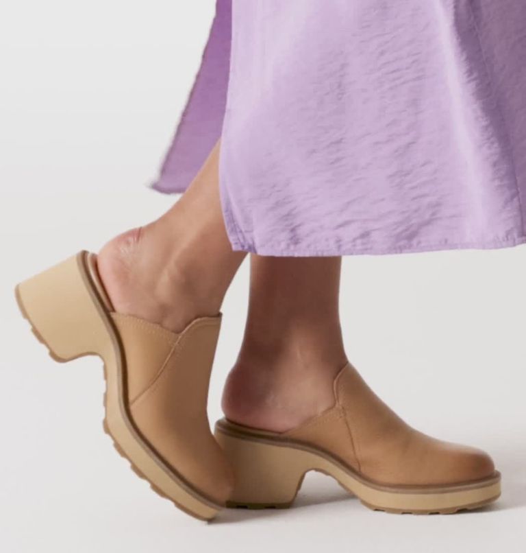 Women's Hi-Line Heel Mule, Color: Tawny Buff, Canoe