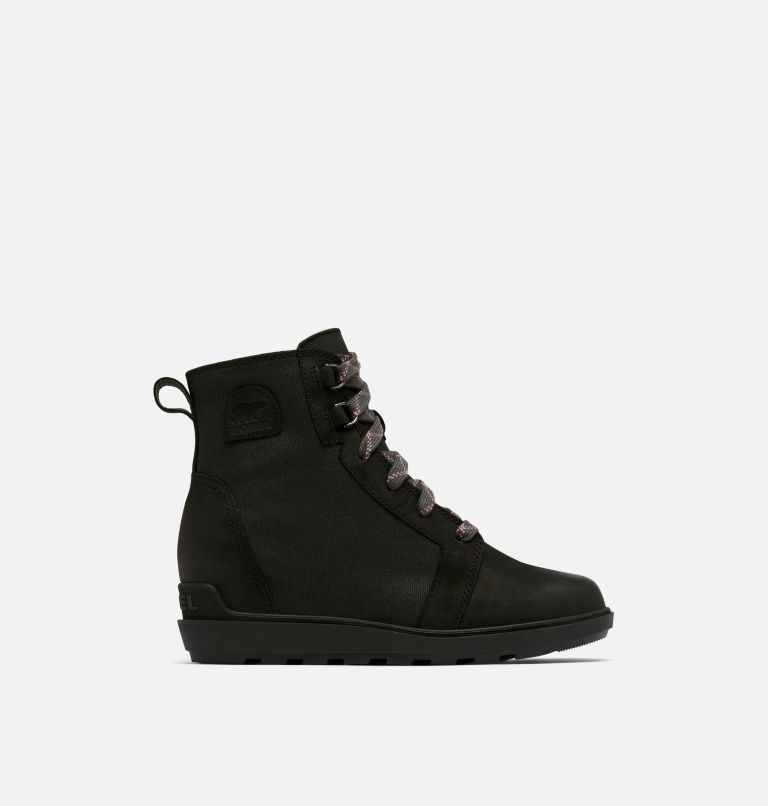 Black leather women's evie sales booties