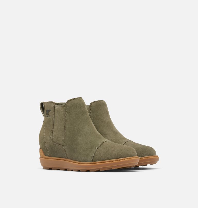 Sorel green wedge on sale boots