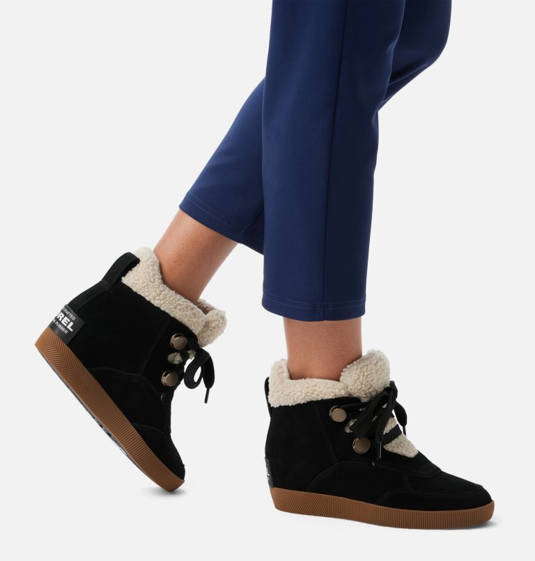 Thumbnail: Chaussures compensées douillettes Out N About pour femme, Color: Black, White, image 7