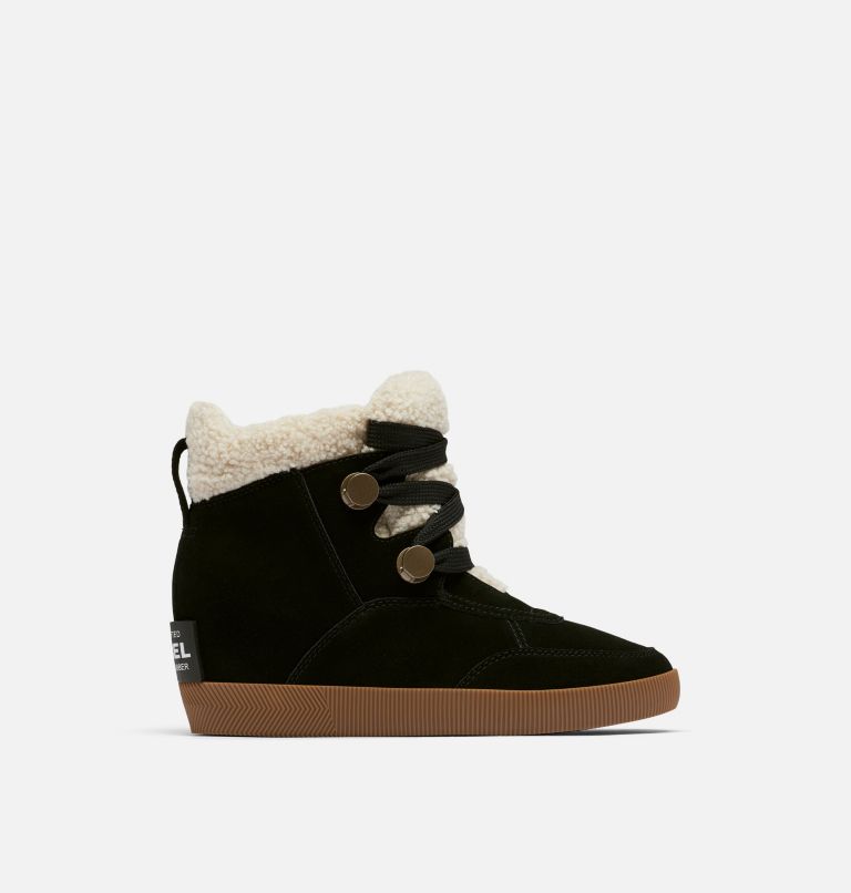 Thumbnail: Women's Out N About Cozy Wedge, Color: Black, White, image 1