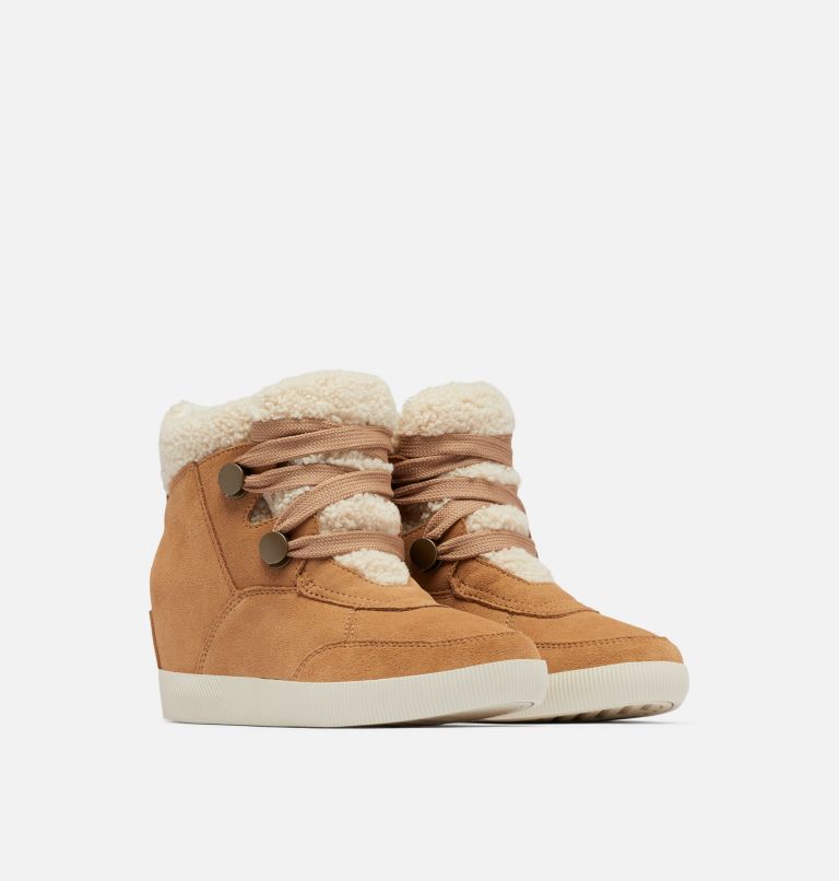 Women's Out N About Cozy Wedge, Color: Tawny Buff, Sea Salt, image 2