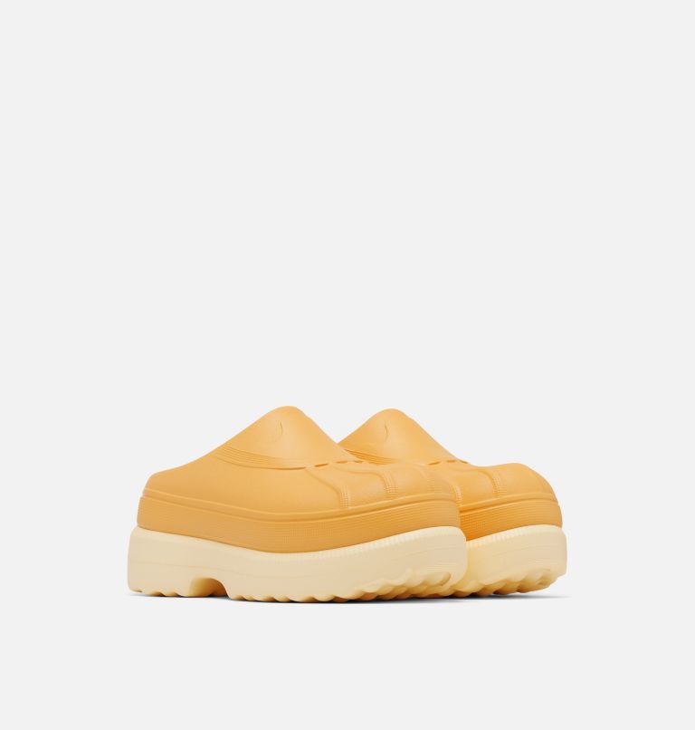 Women's Caribou Clog, Color: Yellow Ray, Sea Salt, image 2