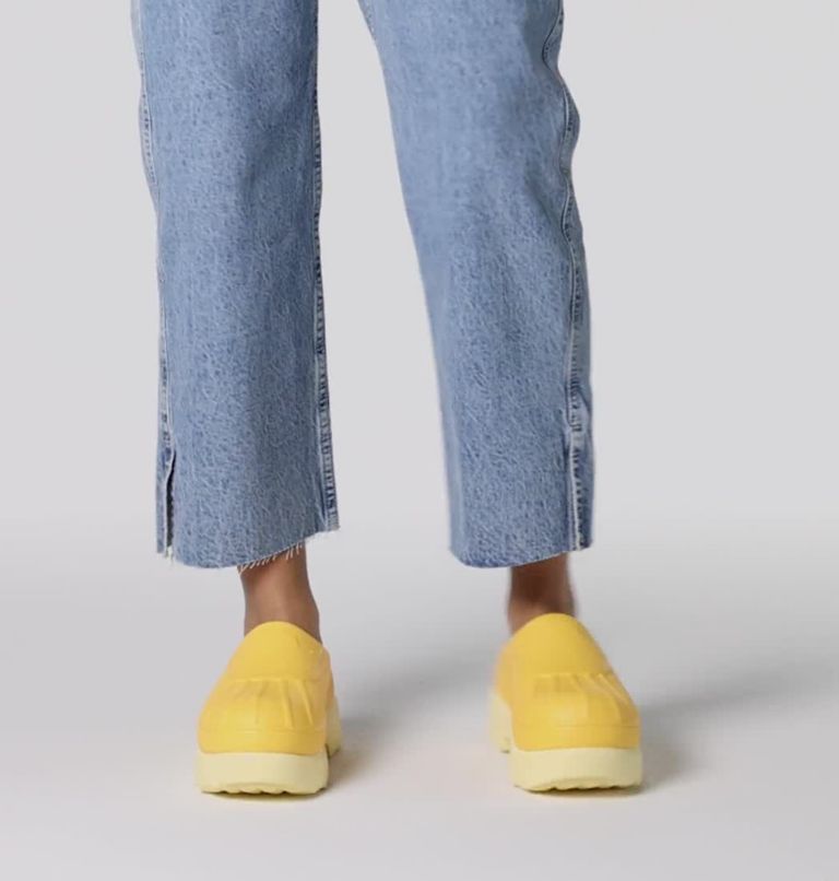 Women's Caribou Clog, Color: Yellow Ray, Sea Salt