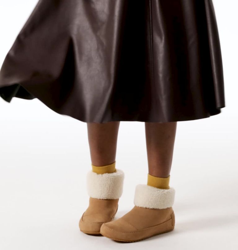 Women's SOREL Go - Stumptown Bootie Slipper, Color: Tawny Buff, Natural