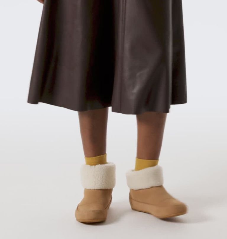 Women's SOREL Go - Stumptown Bootie Slipper, Color: Tawny Buff, Natural