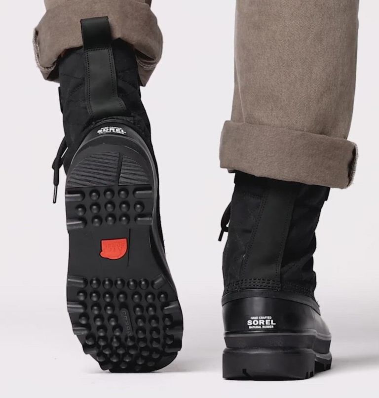 Men's CARIBOU ROYAL Waterproof Winter Boots, Color: Black, Black