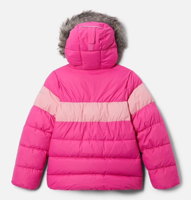 Girls' Arctic Blast II Jacket, Color: Pink Ice, Pink Orchid, image 2