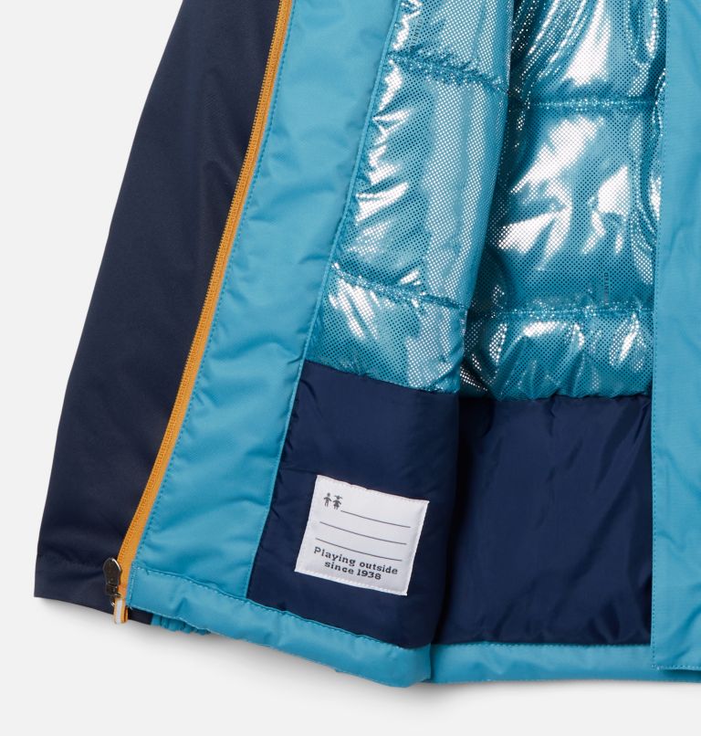 Boys' Hikebound Insulated Jacket, Color: Shasta, Collegiate Navy, image 3