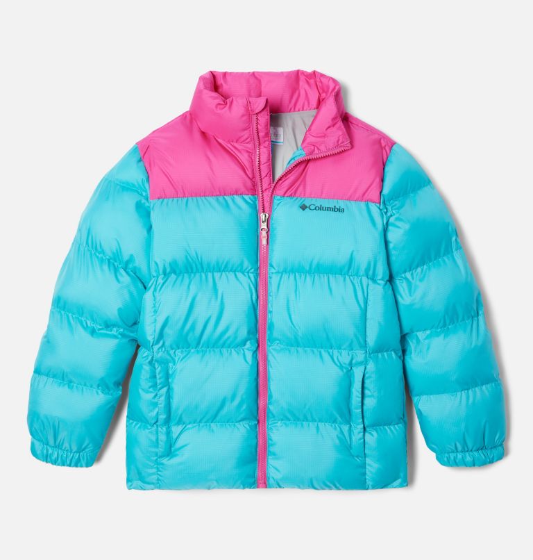 Youth Unisex Puffect Puffer Jacket, Color: Geyser, Pink Ice, image 1