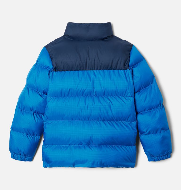 Youth Unisex Puffect Puffer Jacket, Color: Bright Indigo, Collegiate Navy, image 2