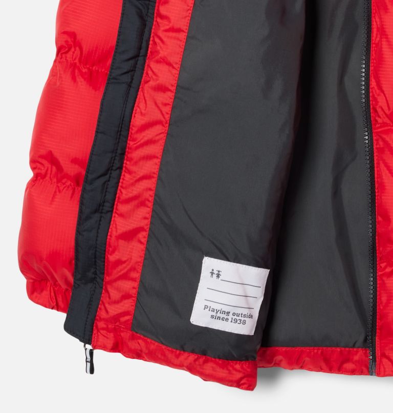 Thumbnail: Youth Unisex Puffect Puffer Jacket, Color: Mountain Red, Black, image 3