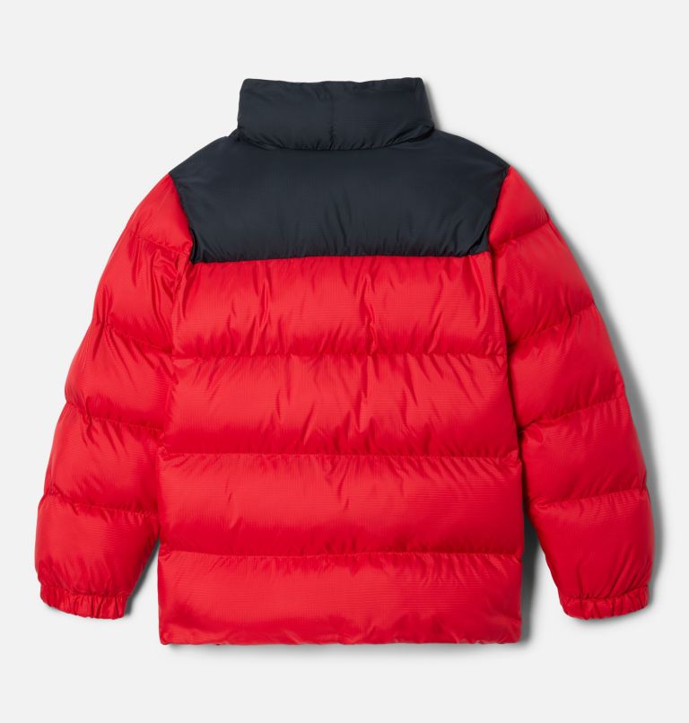 Youth Unisex Puffect Puffer Jacket, Color: Mountain Red, Black, image 2