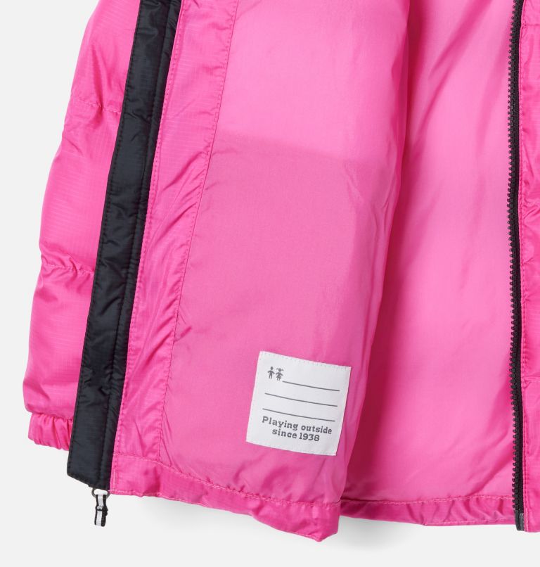 Youth Unisex Puffect Puffer Jacket, Color: Pink Ice, Black, image 3