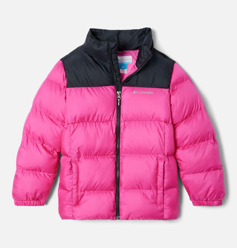 Thumbnail: Youth Unisex Puffect Puffer Jacket, Color: Pink Ice, Black, image 1