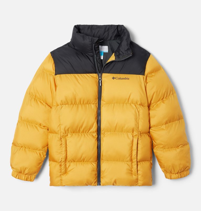 Youth Unisex Puffect Puffer Jacket, Color: Raw Honey, Shark, image 1