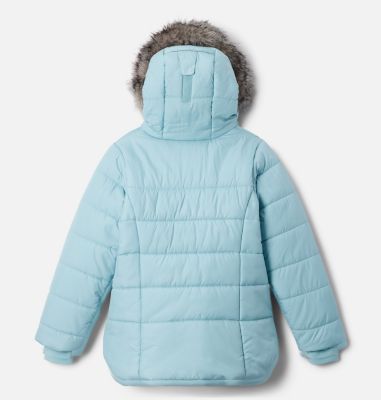 Girls' Katelyn Crest II Hooded Jacket, Color: Aqua Haze