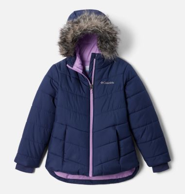 Girls' Katelyn Crest II Hooded Jacket, Color: Nocturnal