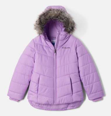 Girls' Katelyn Crest II Hooded Jacket, Color: Gumdrop