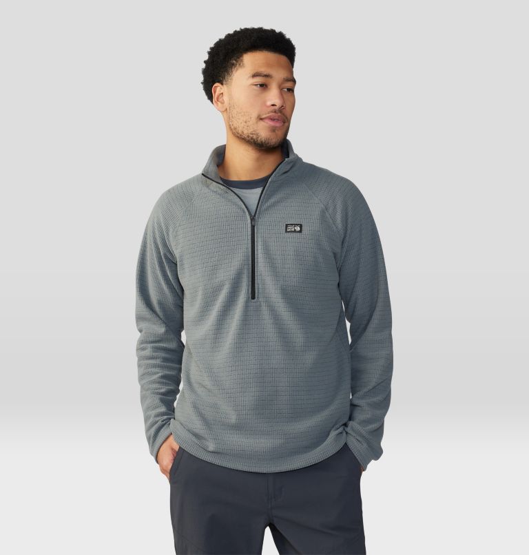 Men's Summit Grid 1/2 Zip, Color: Foil Grey, image 5