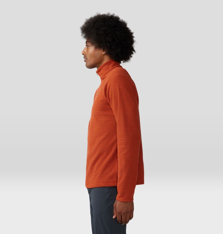 Chandail à demi-fermeture éclair Summit Grid Homme | 838 | M, Color: Dark Copper, image 3