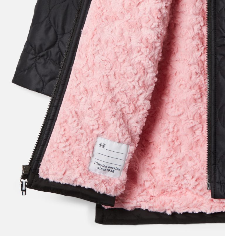 Thumbnail: Girls' Bella Plush Novelty Jacket, Color: Black, image 3