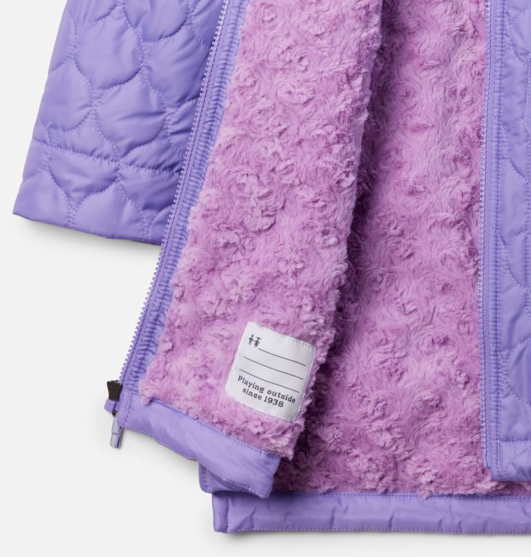 Thumbnail: Girls' Bella Plush Novelty Jacket, Color: Paisley Purple, image 3
