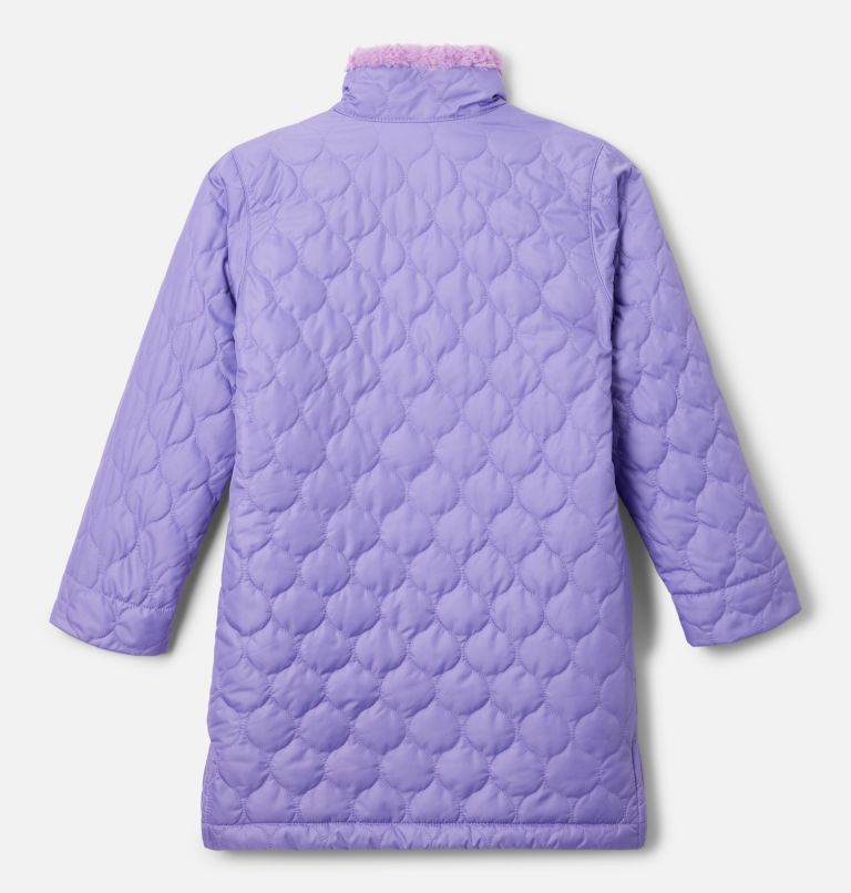 Girls' Bella Plush Novelty Jacket, Color: Paisley Purple, image 2
