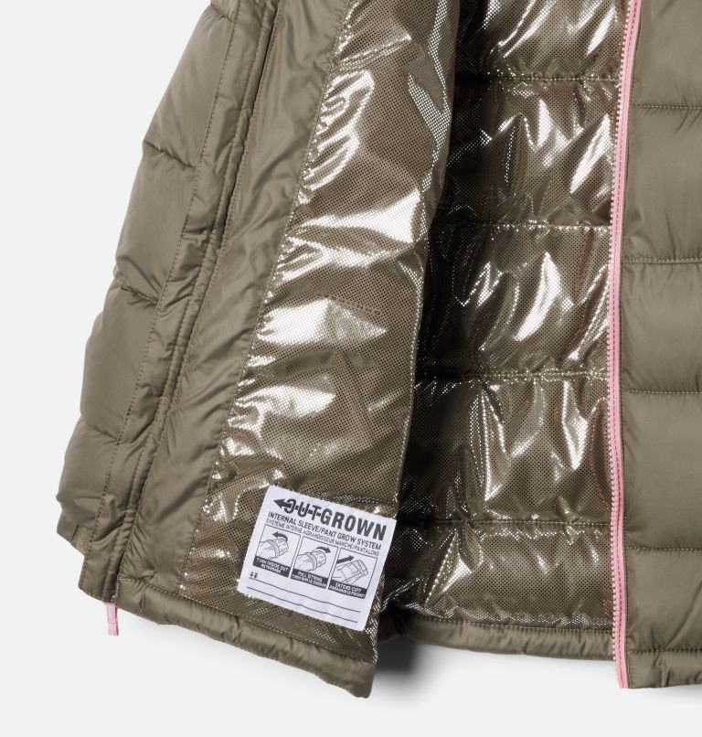 Youth Pike Lake II Hooded Puffer Jacket, Color: Stone Green, image 3