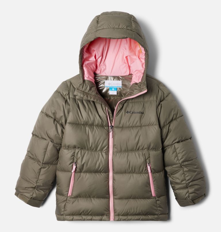 Youth Pike Lake II Hooded Insulated Puffer Jacket, Color: Stone Green, image 1