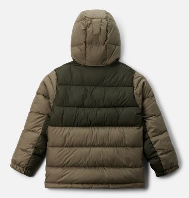 Youth Pike Lake II Hooded Puffer Jacket, Color: Stone Green, Greenscape, image 20