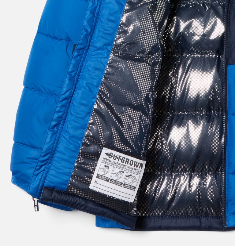Thumbnail: Youth Pike Lake II Hooded Insulated Puffer Jacket, Color: Bright Indigo, Collegiate Navy, image 3