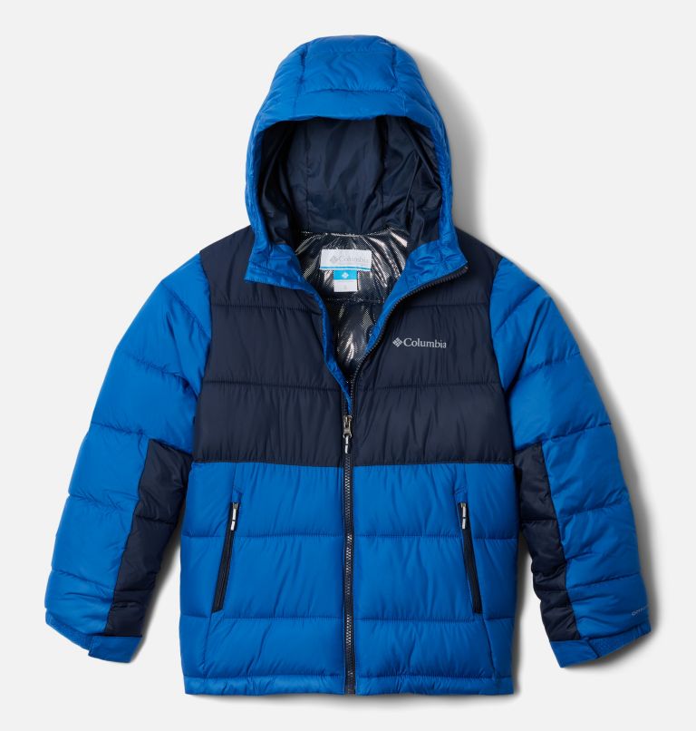 Thumbnail: Youth Pike Lake II Hooded Insulated Puffer Jacket, Color: Bright Indigo, Collegiate Navy, image 1