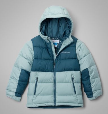 Youth Pike Lake II Hooded Puffer Jacket, Color: Crushed Blue, Everblue, image 9