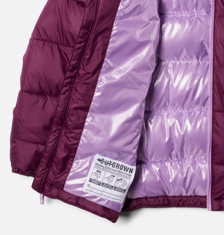 Thumbnail: Youth Pike Lake II Hooded Insulated Puffer Jacket, Color: Marionberry, image 3