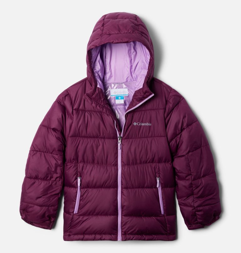 Thumbnail: Youth Pike Lake II Hooded Insulated Puffer Jacket, Color: Marionberry, image 1